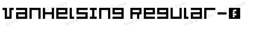 VanHelsing Regular字体转换